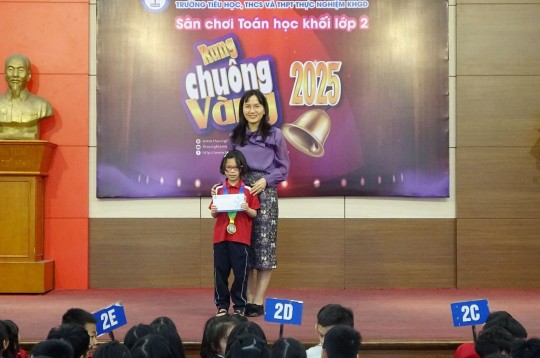 Rung chuông vàng – Hành trình chinh phục tri thức của những nhà toán học nhí lớp 2